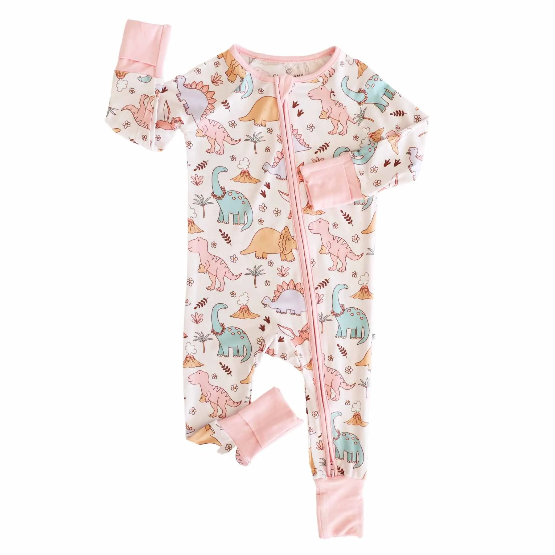 Dolly's Dinos Convertible Zip Romper