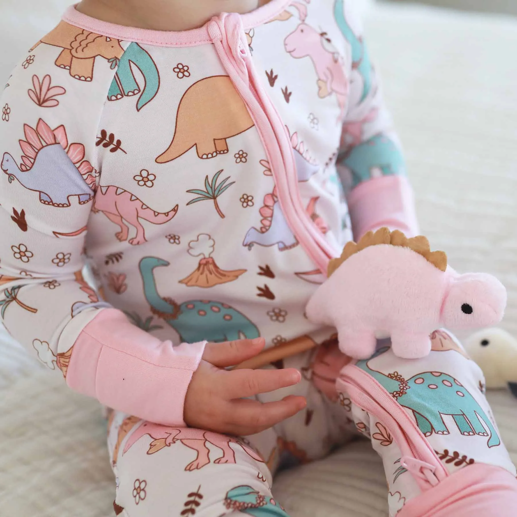 Dolly's Dinos Convertible Zip Romper