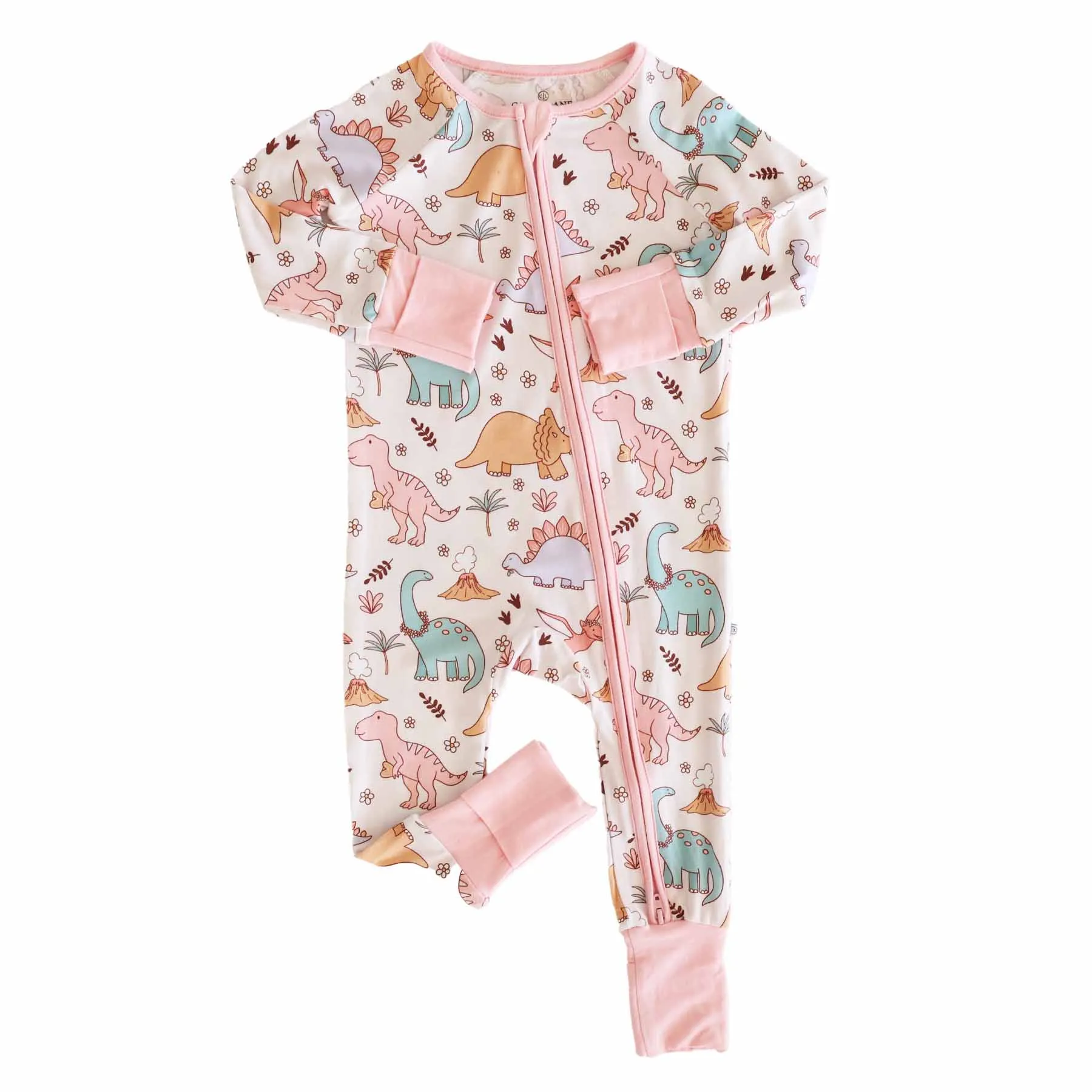 Dolly's Dinos Convertible Zip Romper