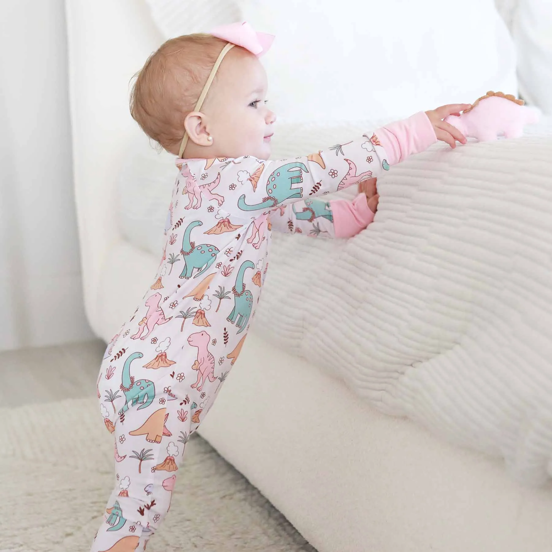 Dolly's Dinos Convertible Zip Romper