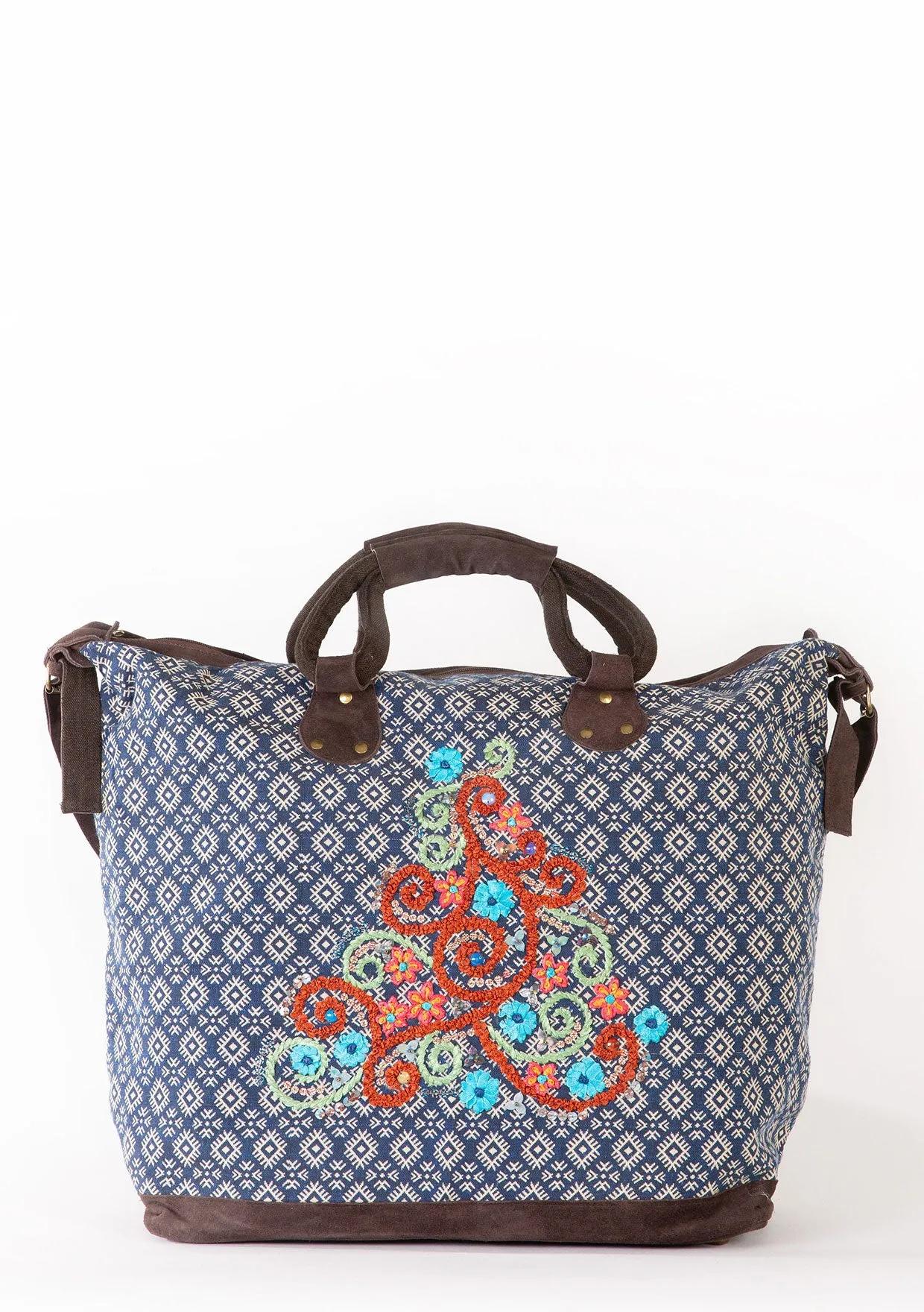 Embroidered Weekender Bag