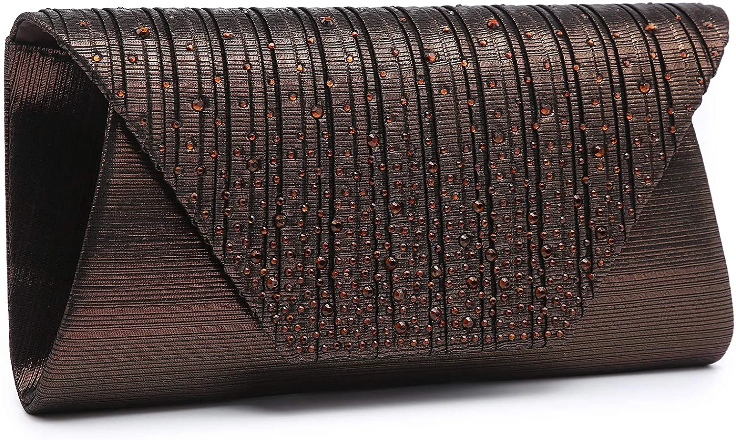 Envelope Clutch Red Glitter Rhinestone Evening Purse Bag