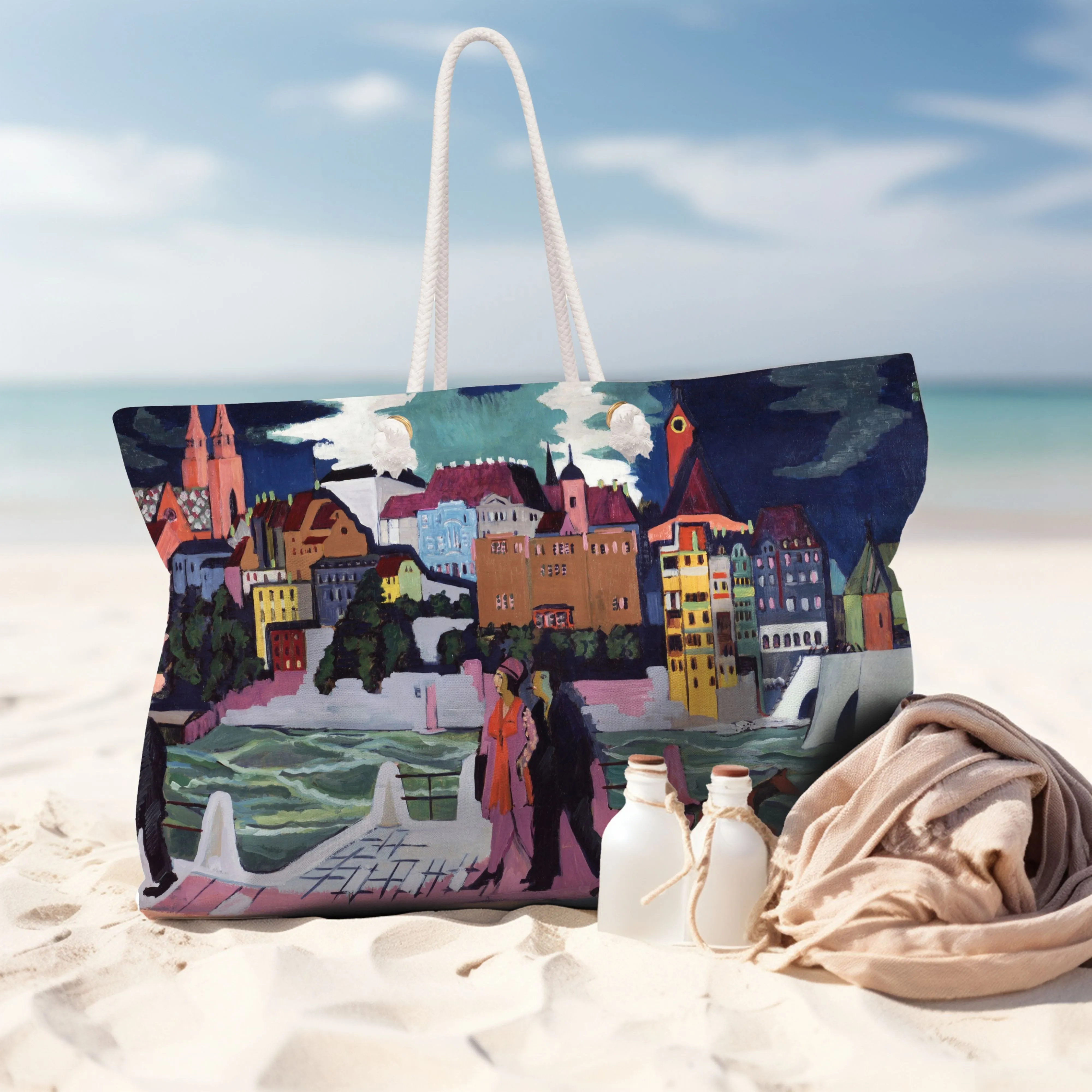 Ernst Kirchner "View of Basel" Weekender Bag