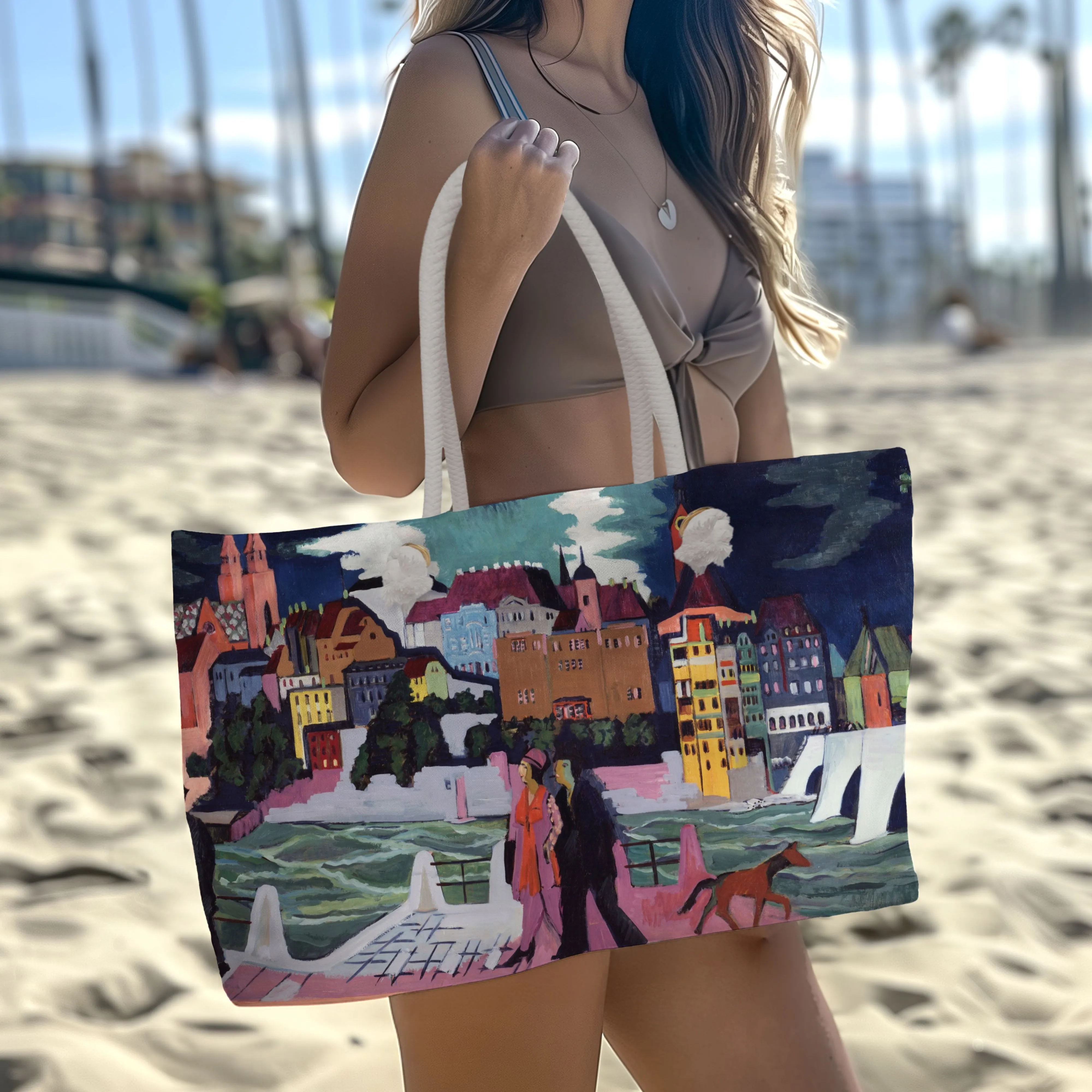 Ernst Kirchner "View of Basel" Weekender Bag
