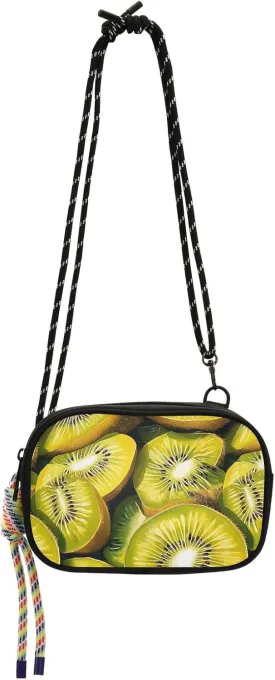Fabric Crossbody Bags Kiwi Piece Print for Women Men, Small Phone Purse with Removeable Strap for Travel Hiking
