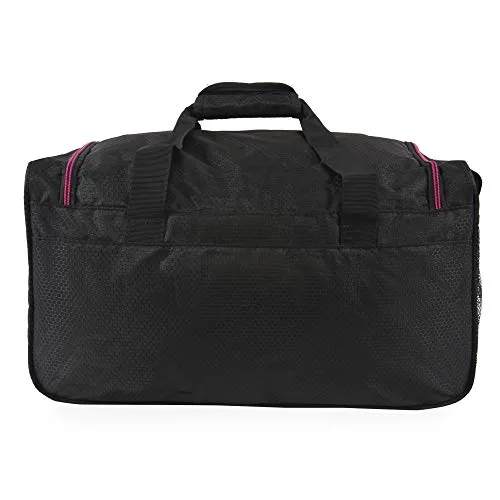 Fila Kelly 19-in Sports Duffel Bag, Black Fuchsia One Size