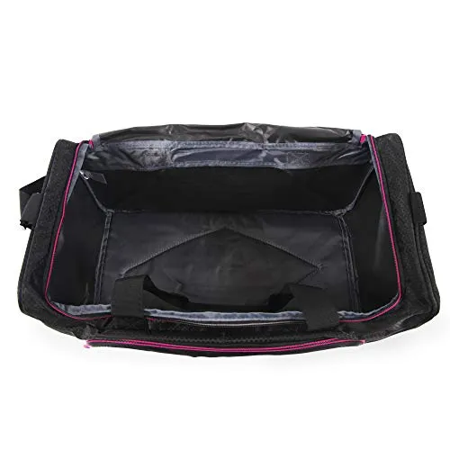 Fila Kelly 19-in Sports Duffel Bag, Black Fuchsia One Size