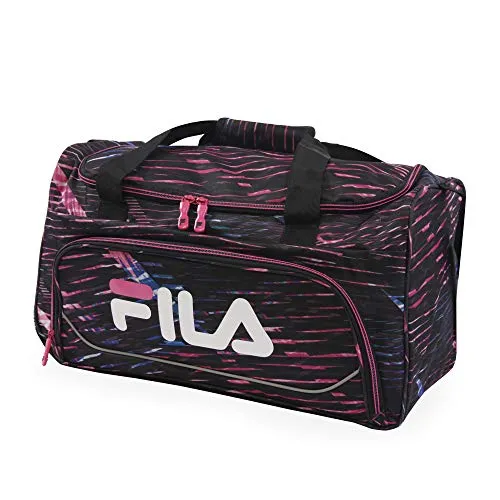 Fila Kelly 19-in Sports Duffel Bag, Stripe Static Pink One Size