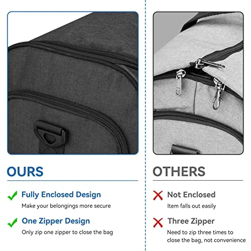 Garment Duffle Bags for Travel, Bukere Convertible Carry on Garment Duffel Bag for Men Women, Shoe Compartment, 2 in 1 Hanging Dress Suitcase Suit Travel Bags