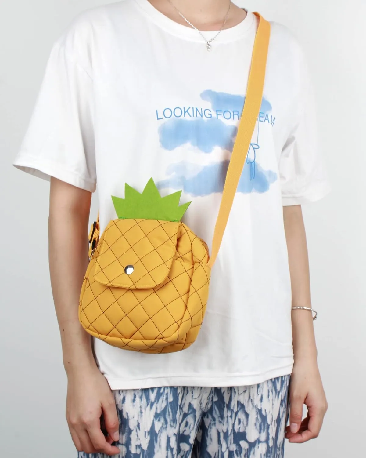 Goclothod Handbag Cute Straw Crossbody Bag Weave Outdoor Shoulder Bag Mini Phone Purse