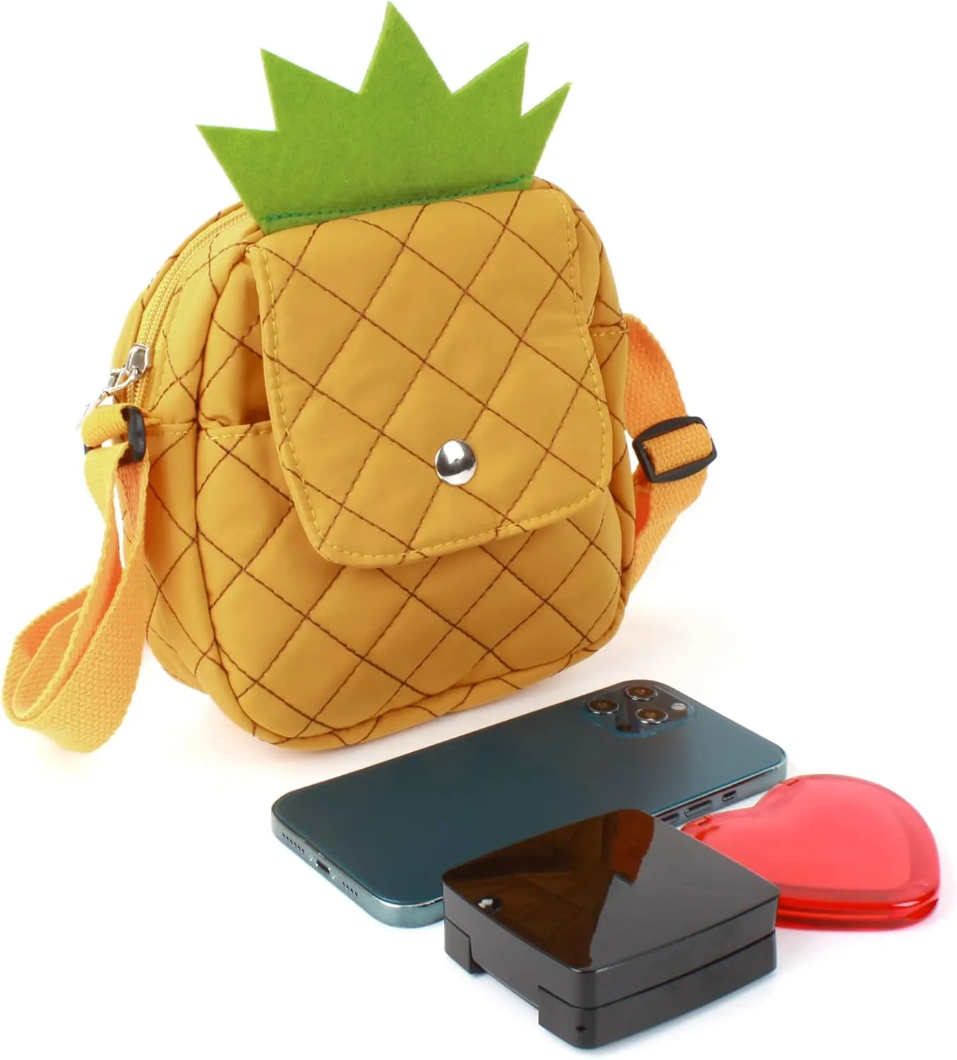 Goclothod Handbag Cute Straw Crossbody Bag Weave Outdoor Shoulder Bag Mini Phone Purse
