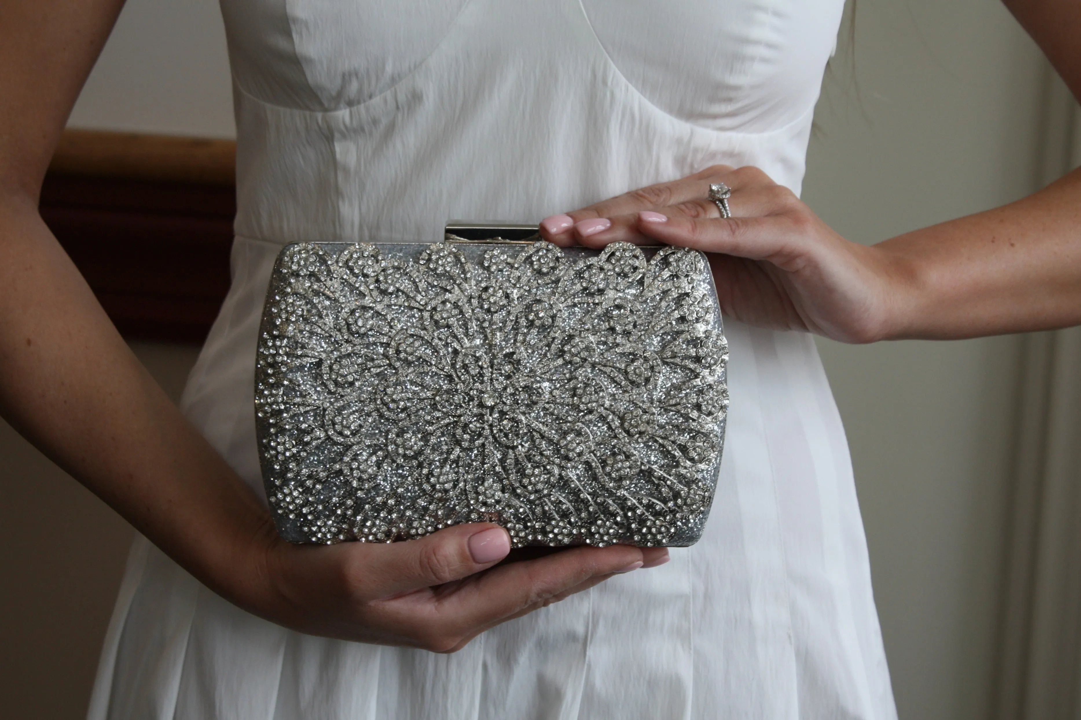 Gold Crystal Clutch