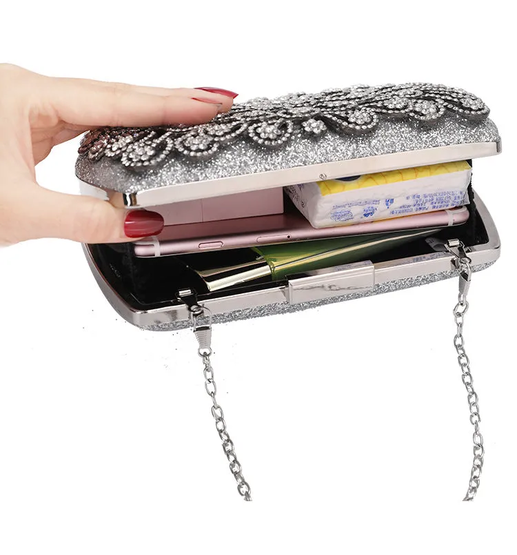 Gold Crystal Clutch