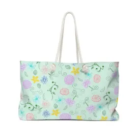 Green Oversized Polyester Weekender Bag