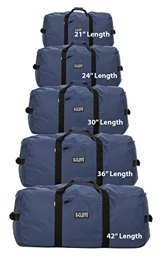 Heavy Duty Cargo Duffel Large Sport Gear Drum Set Equipment Hardware Travel Bag Rooftop Rack Bag (21" x 10" x 9", Navy)