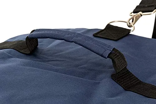 Heavy Duty Cargo Duffel Large Sport Gear Drum Set Equipment Hardware Travel Bag Rooftop Rack Bag (21" x 10" x 9", Navy)