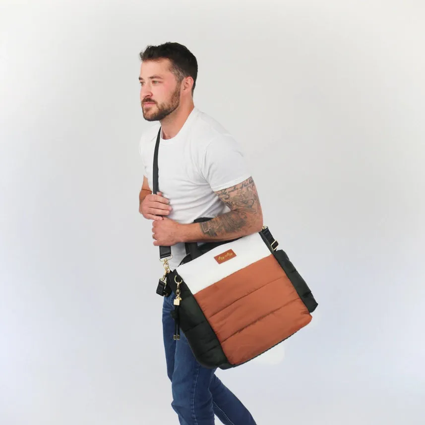 Itzy Ritzy *New* Dream Convertible™ Coffee & Cream Diaper Bag