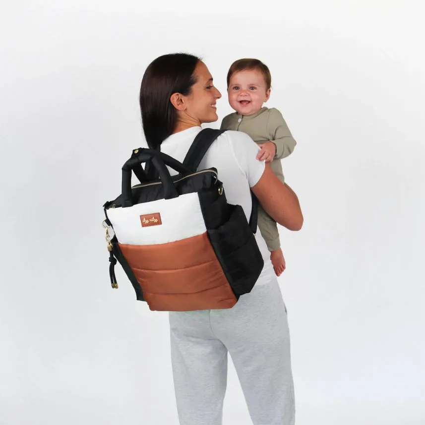 Itzy Ritzy *New* Dream Convertible™ Coffee & Cream Diaper Bag