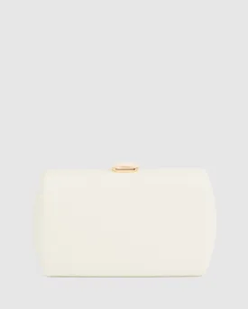 Ivory Aliana Hardcase Clutch Bag
