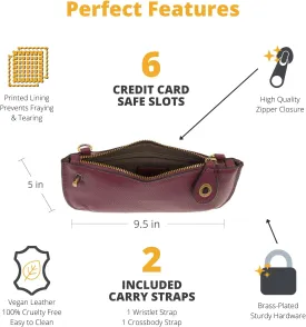 Joy Susan Women's Fashion Purse Mini Crossbody Wristlet Clutch Handbag