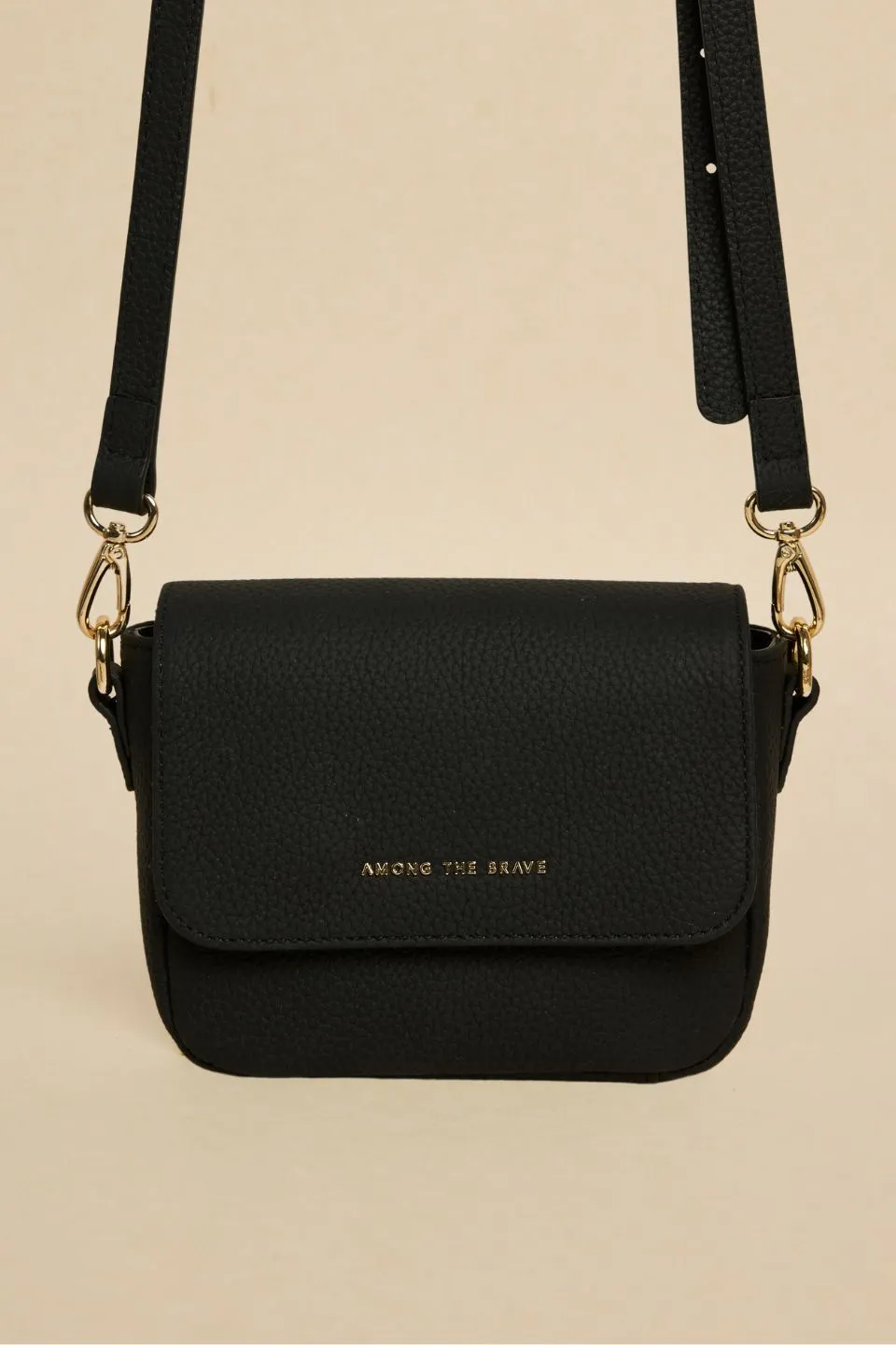 London Black Leather Small Crossbody Bag