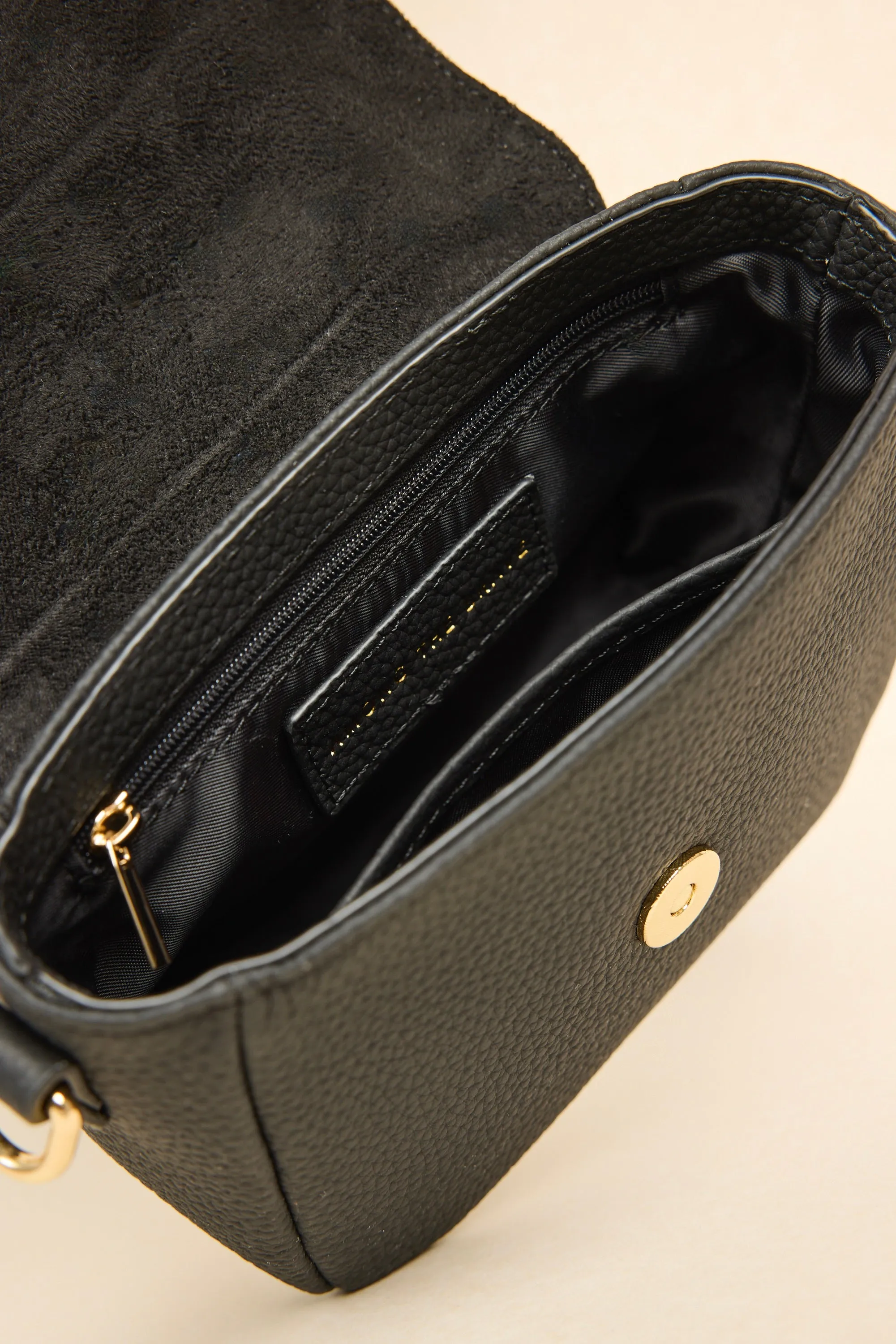 London Black Leather Small Crossbody Bag