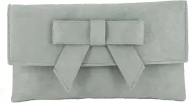 LONI Womens Cute Suede Faux Leather Clutch bag/Shoulder Bag
