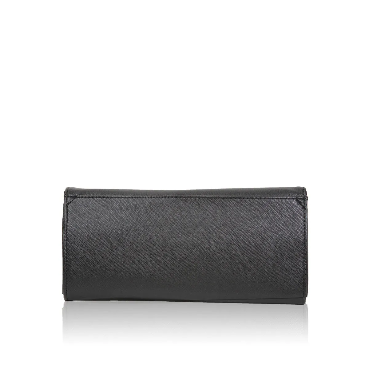 LYDC Verse Black Envelope Clutch Bag