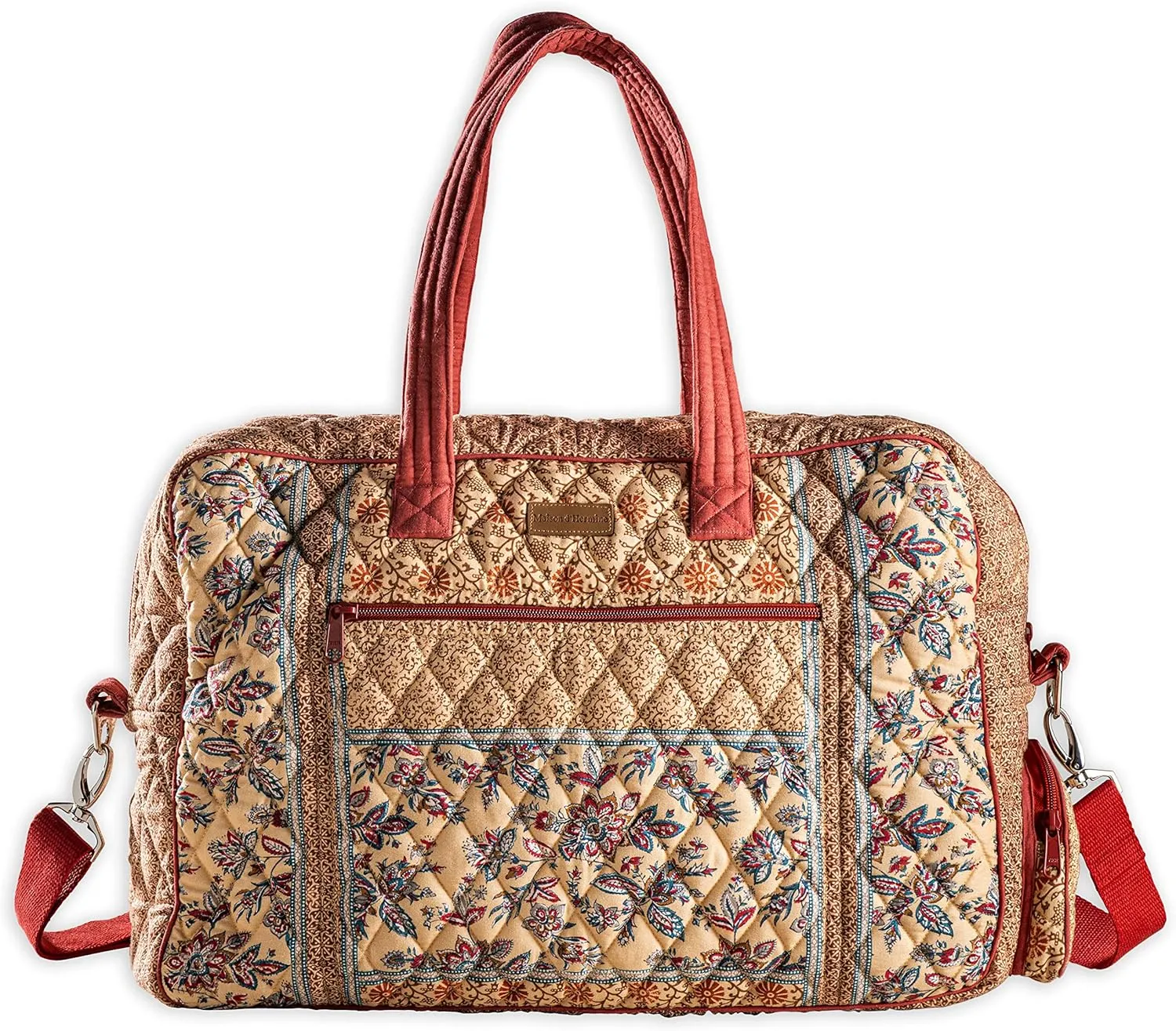 Maison d' Hermine Weekender Bags for Women Cotton Quilted Duffel Overnight Luggage Weekend Bag for Men Gym Sports Gifts Travel Business Travellers Family Trip
