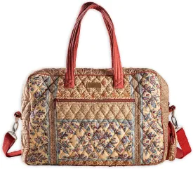 Maison d' Hermine Weekender Bags for Women Cotton Quilted Duffel Overnight Luggage Weekend Bag for Men Gym Sports Gifts Travel Business Travellers Family Trip