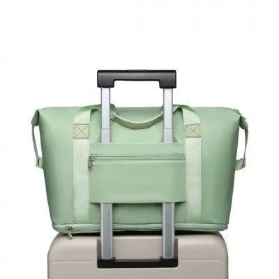 Mama & Baby Two Piece Expandable Waterproof Travel/Hospital Duffel Bag Set (Available in Apple Green/Beige/Pink/Navy/Blue/Purple)