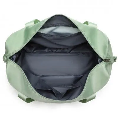 Mama & Baby Two Piece Expandable Waterproof Travel/Hospital Duffel Bag Set (Available in Apple Green/Beige/Pink/Navy/Blue/Purple)