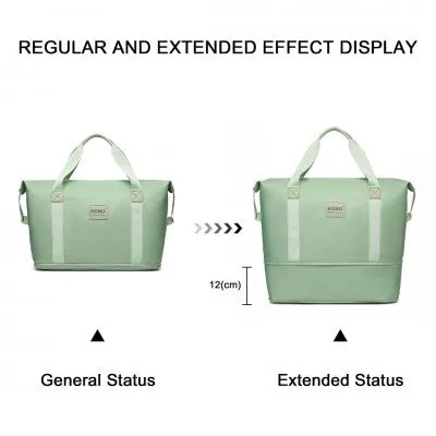 Mama & Baby Two Piece Expandable Waterproof Travel/Hospital Duffel Bag Set (Available in Apple Green/Beige/Pink/Navy/Blue/Purple)