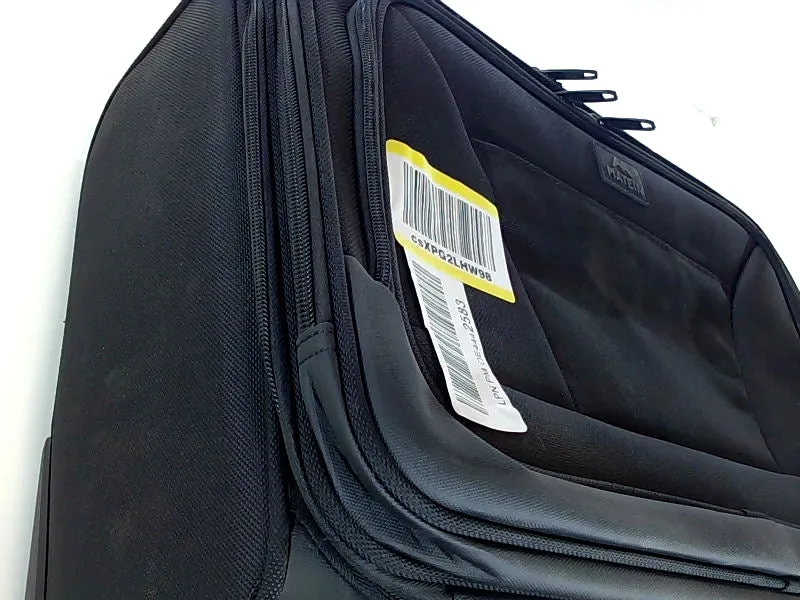 Matein Compact Black Carry-On Suitcase