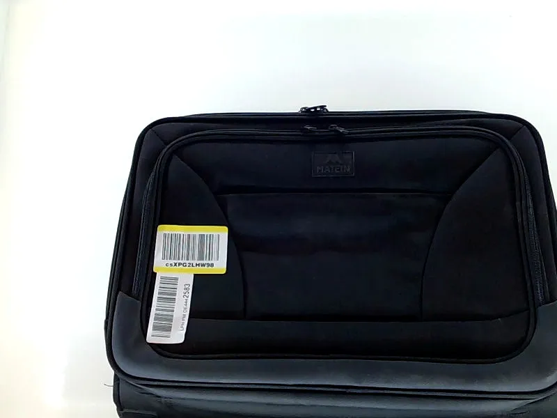 Matein Compact Black Carry-On Suitcase