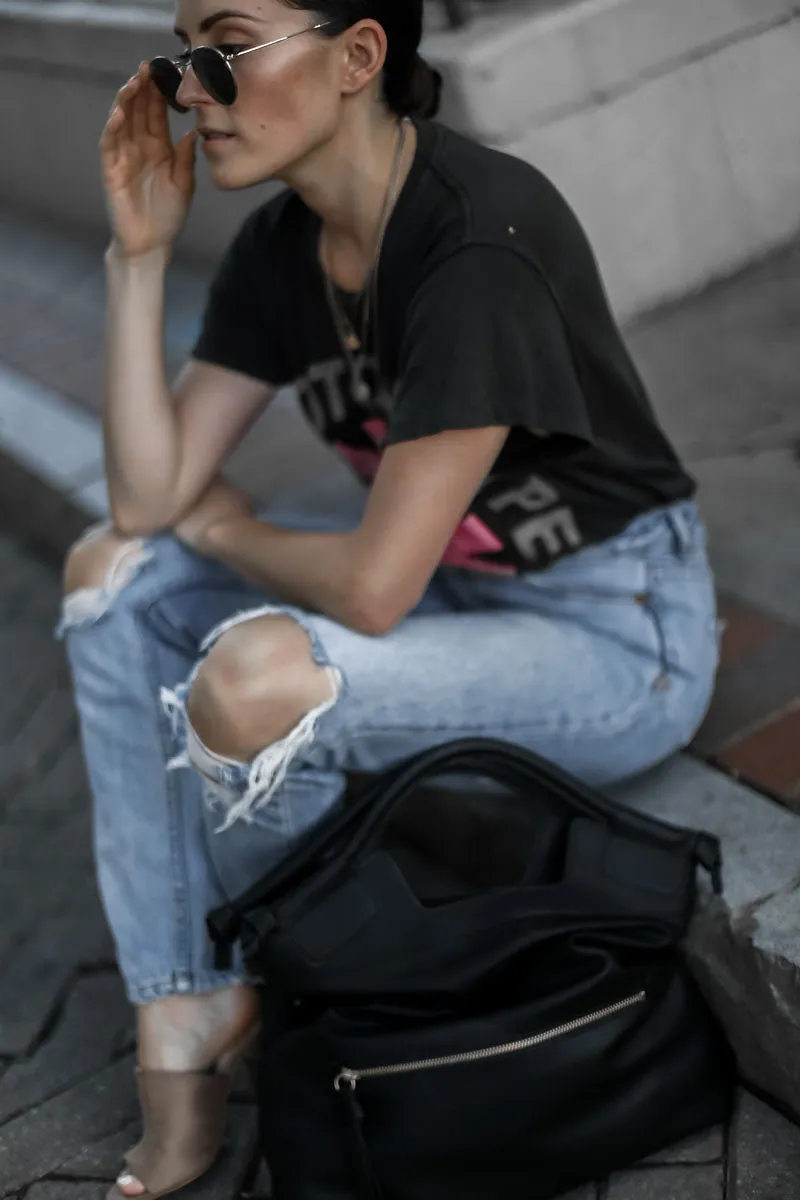 Mid City Tote in Black