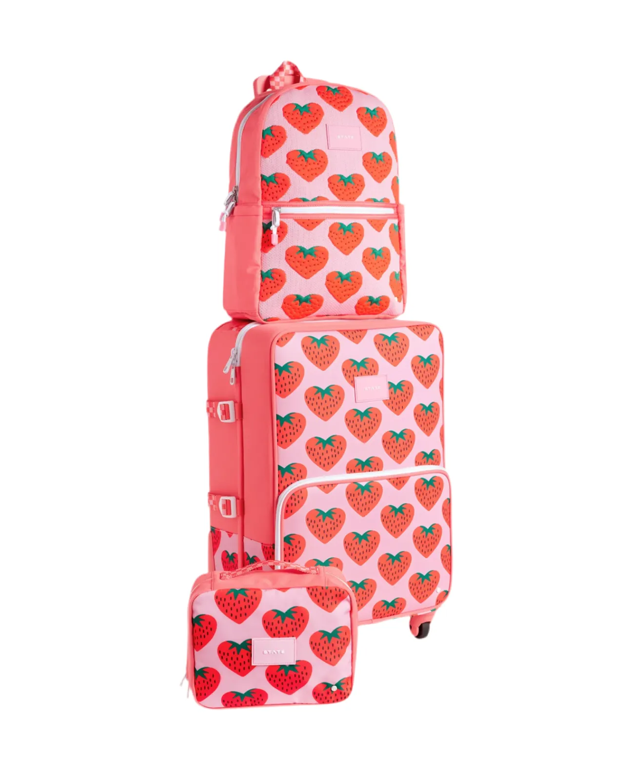 Mini Logan Carry-On Suitcase | Strawberry