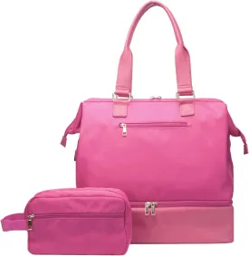 Mini Weekender Bag,Rose Red