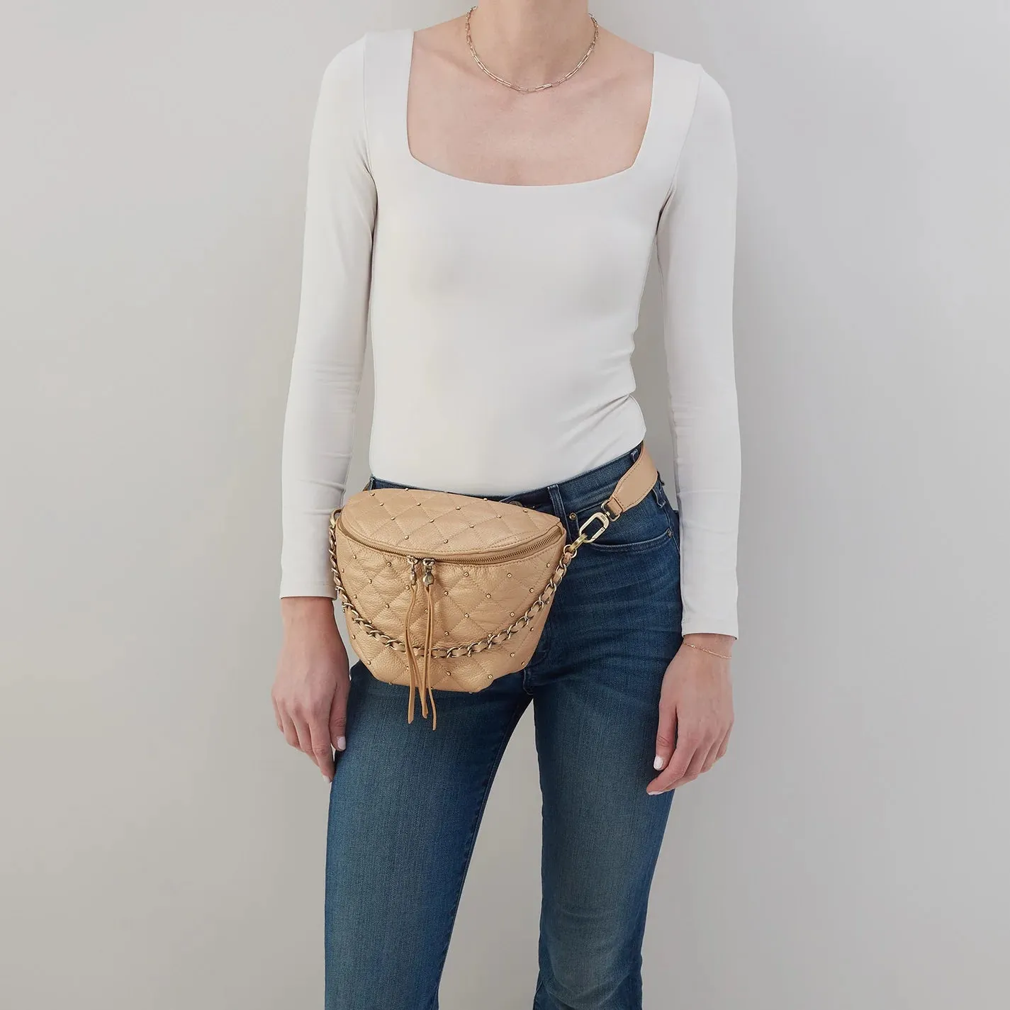 Miri Metallic Belt Bag