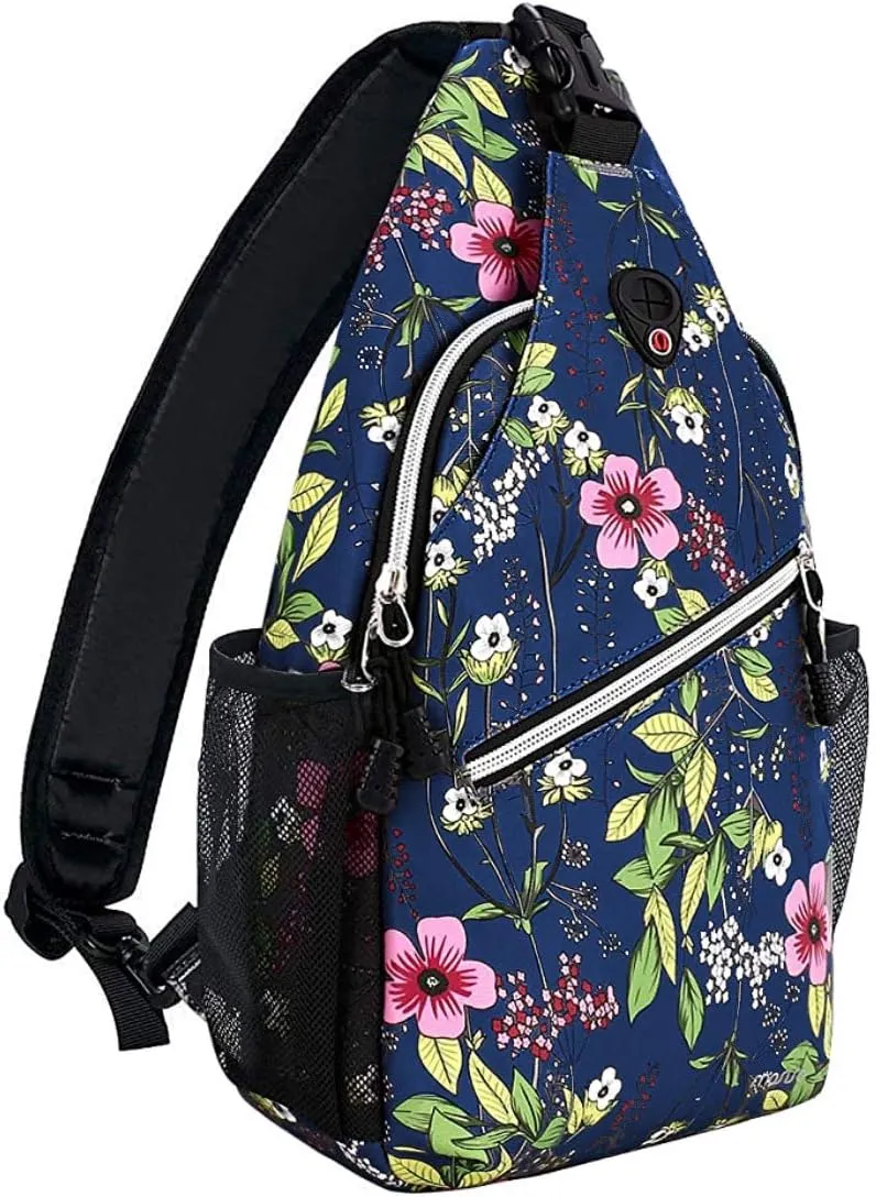 MOSISO Sling Backpack,Travel Hiking Daypack Periwinkle Crossbody Shoulder Bag