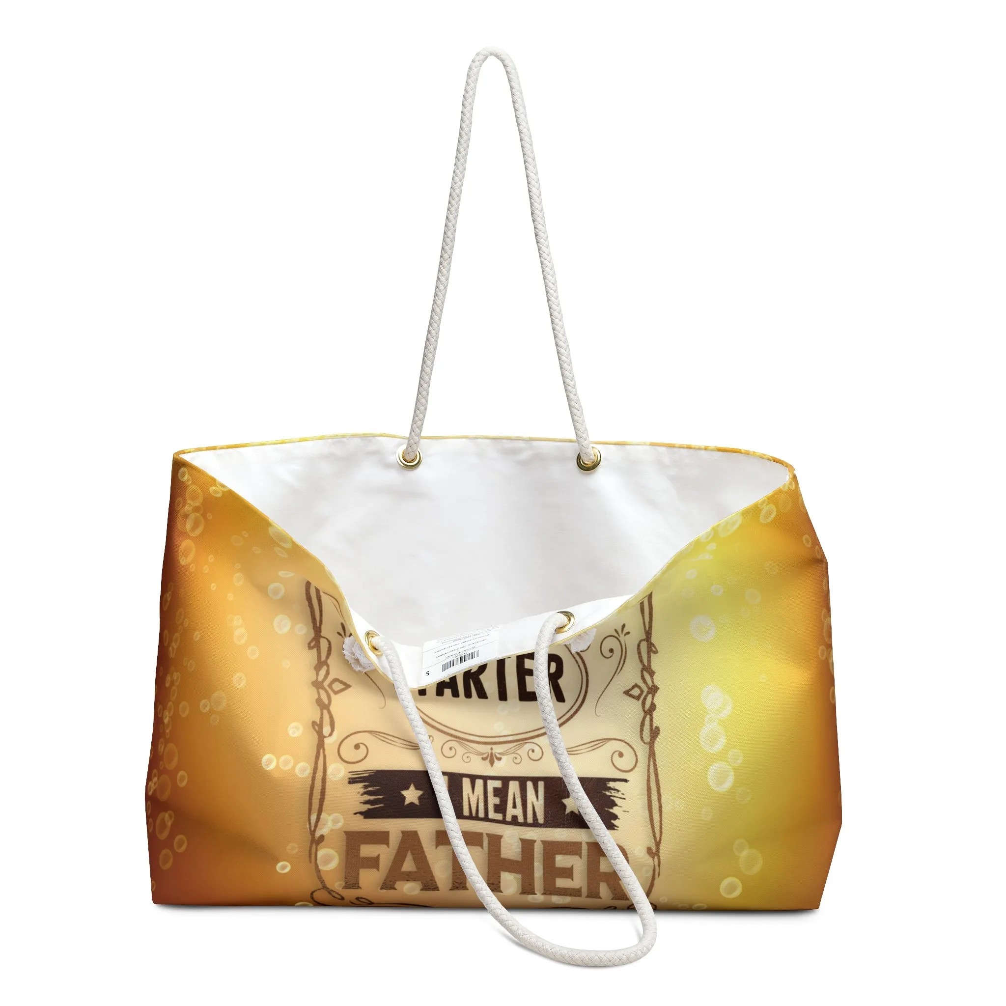 Personalised/Non-Personalised Weekender Bag, Worlds Best Father, Weekender Bag, Beach Bag, Book Bag