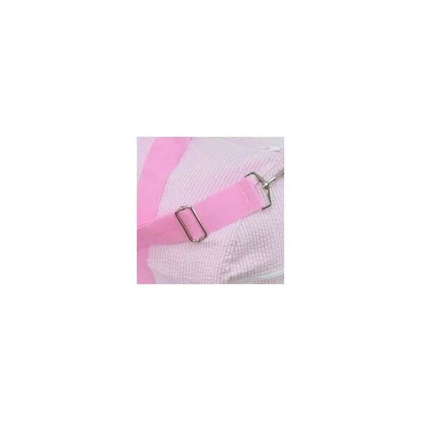 Personalized Weekender Duffel Bag by Mint  Pink Seersucker