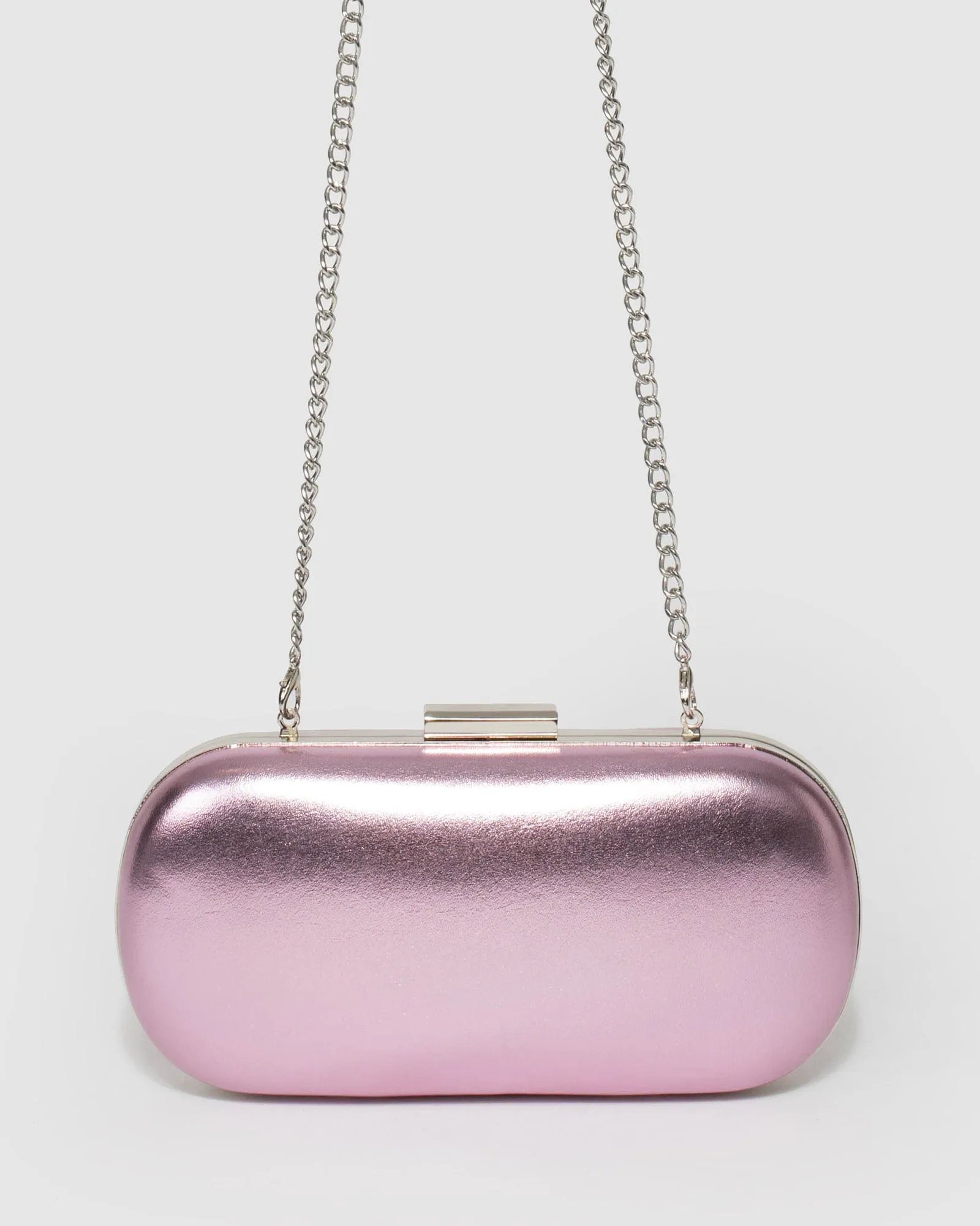 Pink Monika Hardcase Clutch Bag