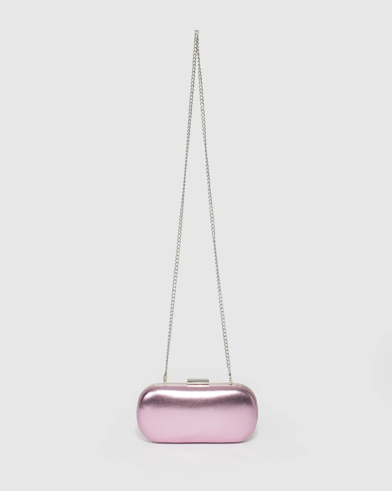 Pink Monika Hardcase Clutch Bag