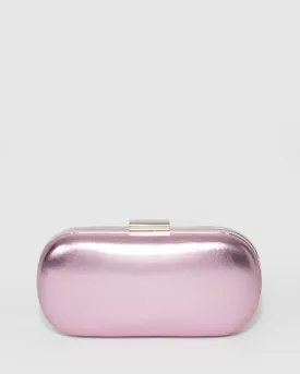 Pink Monika Hardcase Clutch Bag