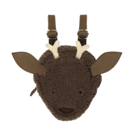 Pugi Backpack | Stag | Hazelnut Curly Faux Fur