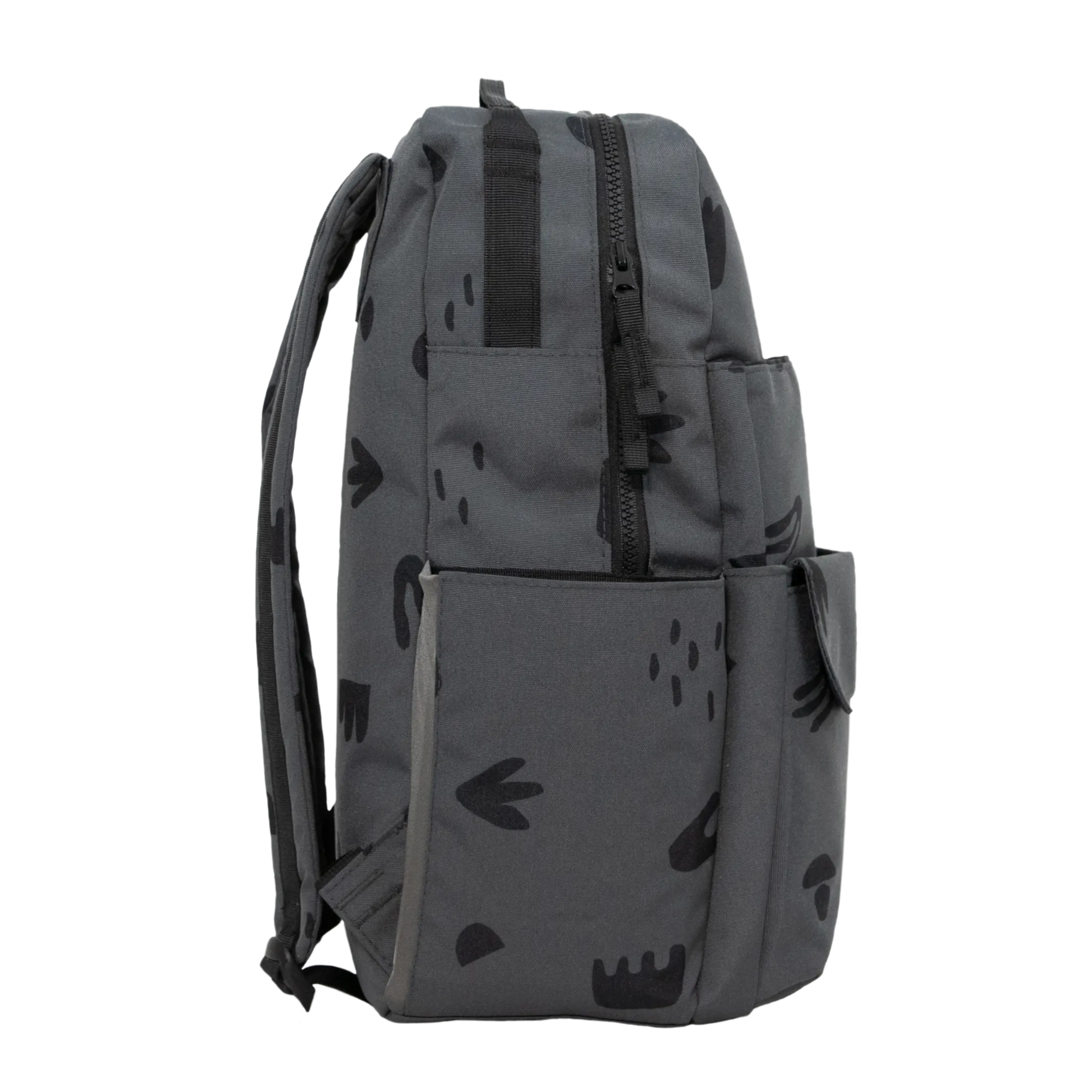 Red Rovr Roo Backpack - Charcoal Doodle