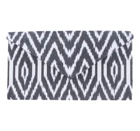 Rye Silk Ikat Envelope Clutch - Large