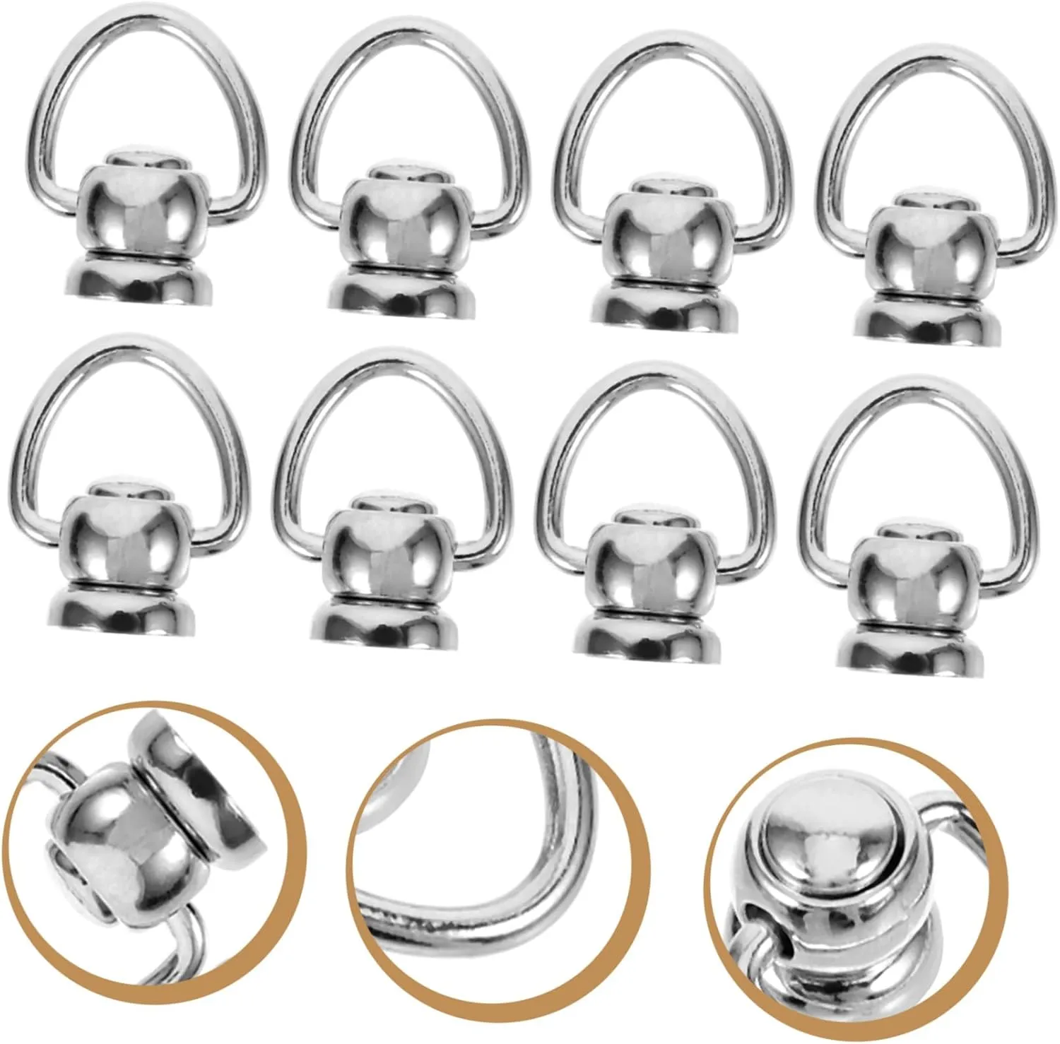 SHINEOFI Stylish Luggage Buckle Chain Link Parts 10 Pack Purse Chain Buckles Bag Hardware Supplies