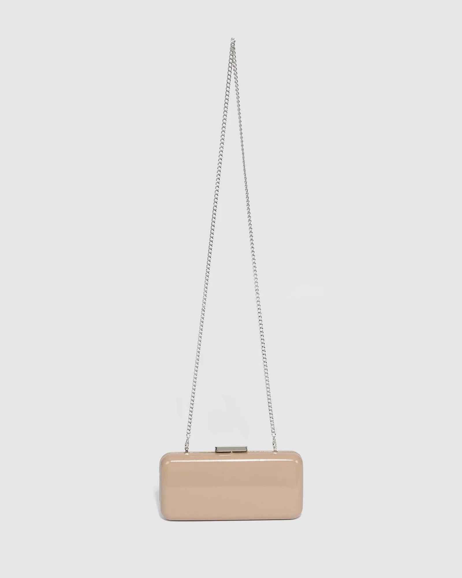 Taupe Charlie Hardcase Clutch Bag
